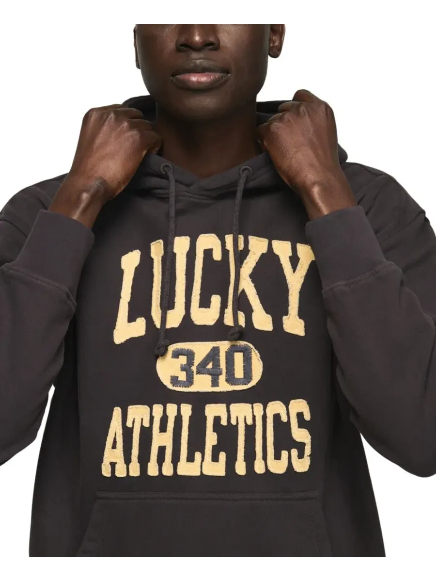 Худи с вышивкой Lucky Athletics Fleece Lucky Brand — изображение 5 из 7, черный