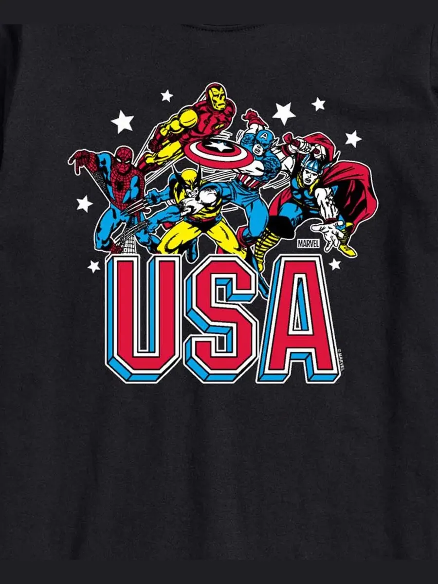 Футболка с коротким рукавом Marvel США AIRWAVES — изображение 3 из 3, черный