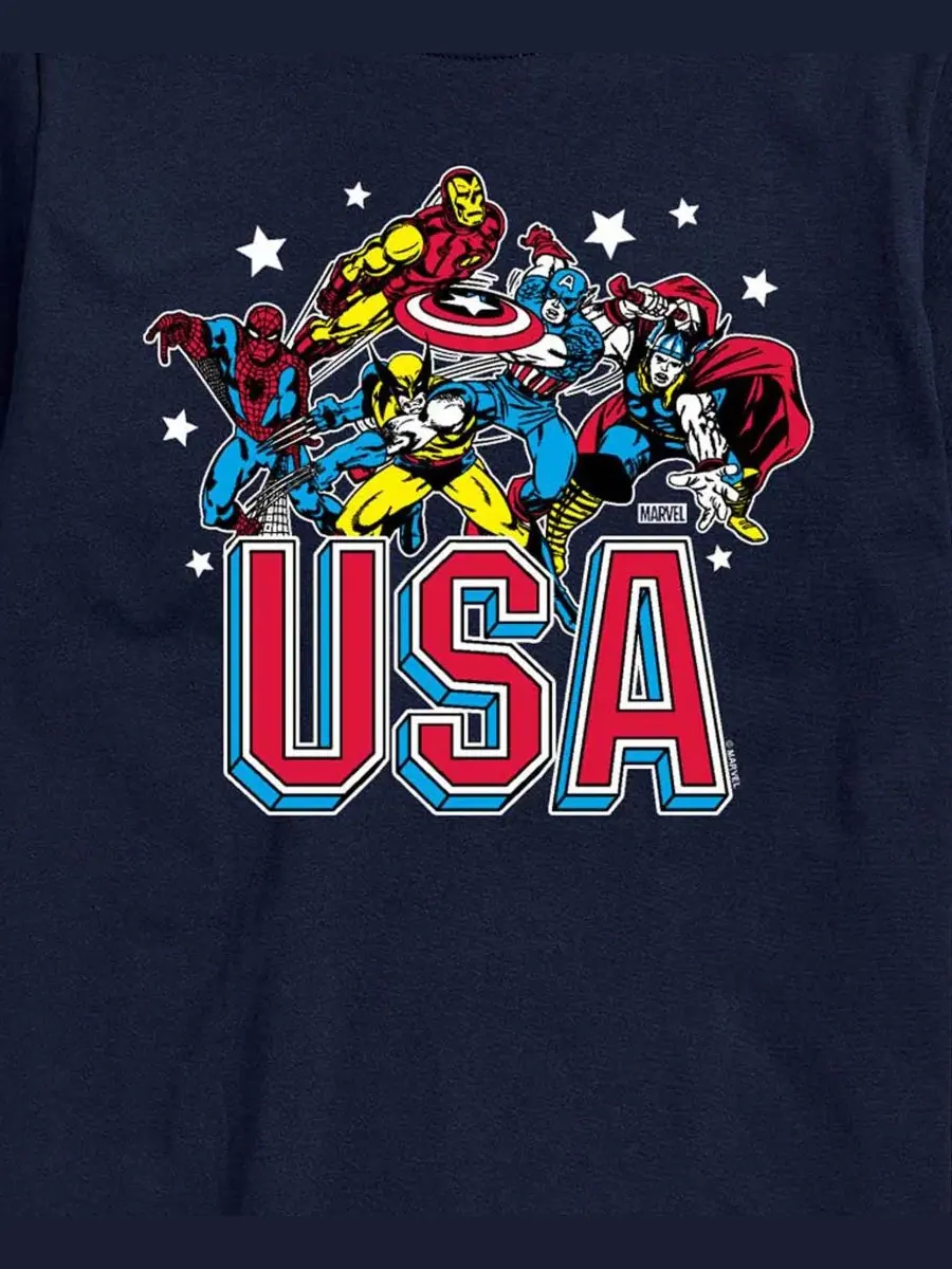 Футболка с коротким рукавом Marvel USA AIRWAVES — изображение 3 из 3, темно-синий