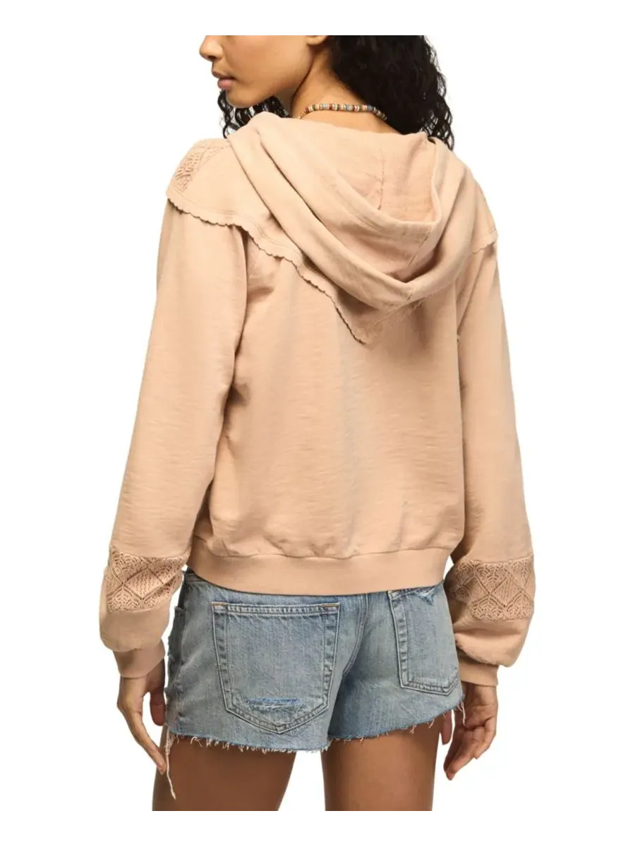 Худи с V-образным вырезом и крючком-кокеткой Lucky Brand — изображение 5 из 6, охра