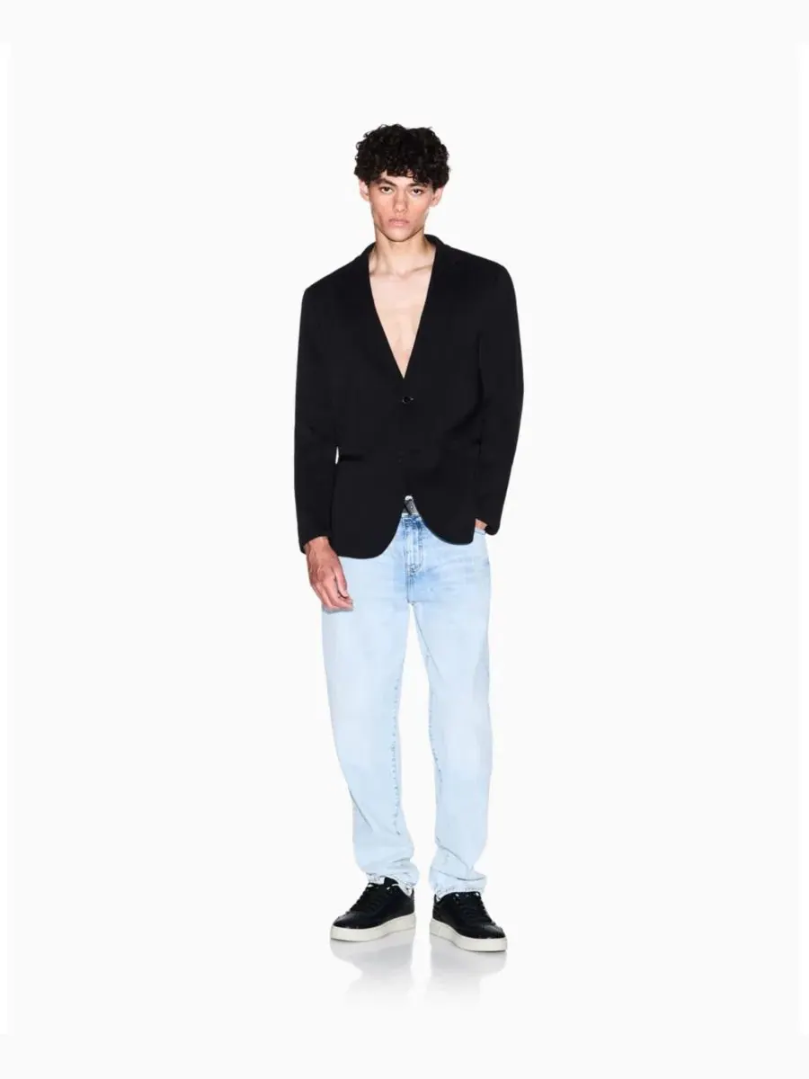 Мужской блейзер из ткани понте A|X Armani Exchange — изображение 2 из 5, черный