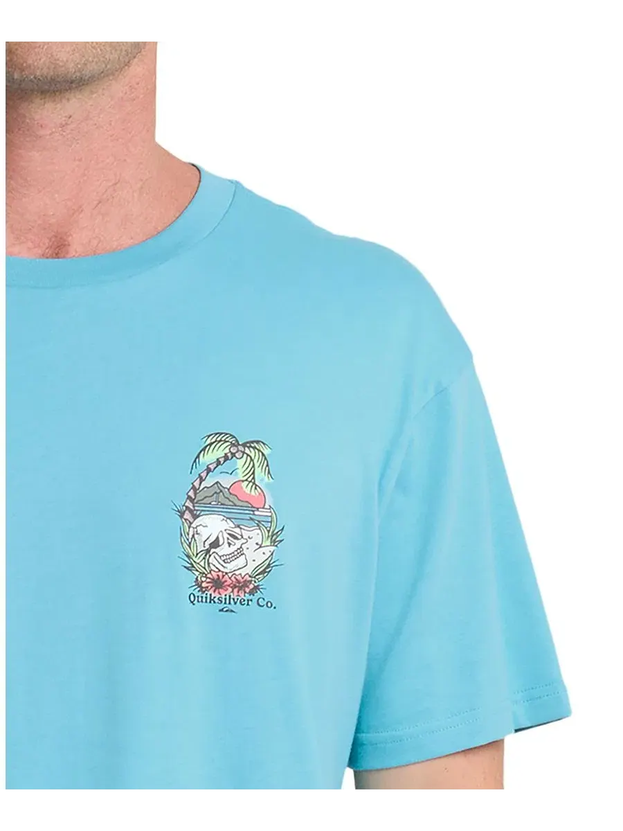 Мужская футболка с коротким рукавом Staycation Quiksilver — изображение 3 из 3, синий