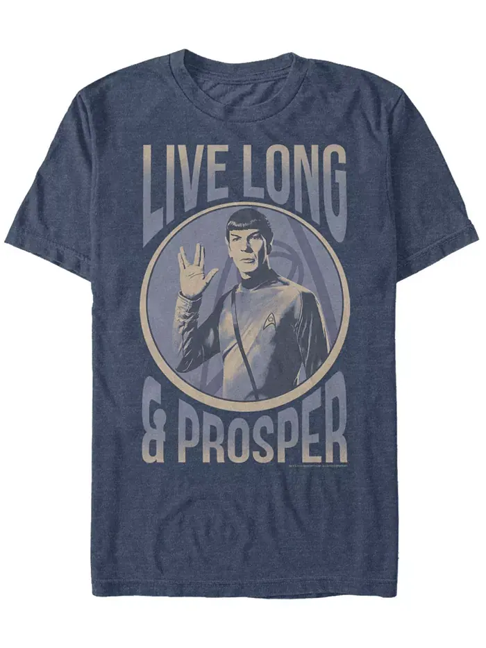 Футболка с коротким рукавом Star Trek Men's The Original Series Spock Being Prosper Fifth Sun — изображение 1 из 1