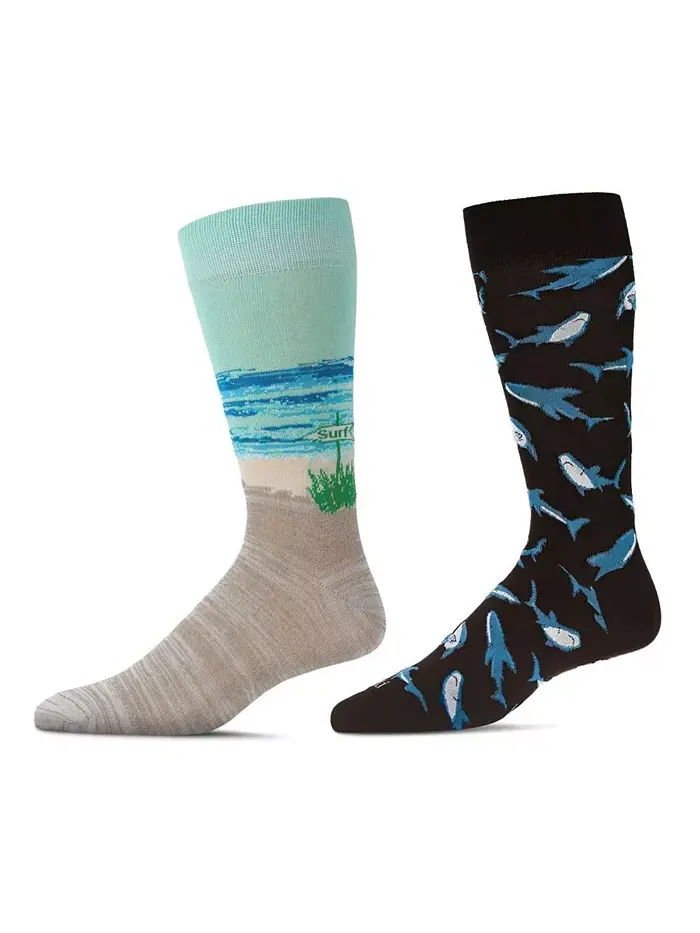 Мужские носки Crew Lake Life Assortment, пара из 2 штук MeMoi — изображение 1 из 1