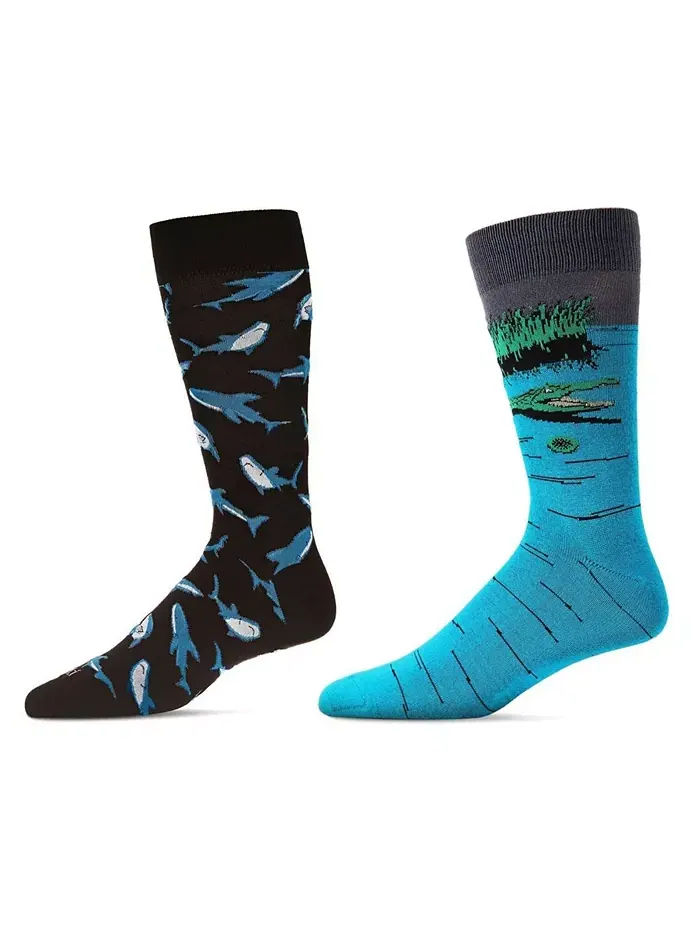 Мужские носки Crew Lake Life Assortment, пара из 2 штук MeMoi — изображение 1 из 1