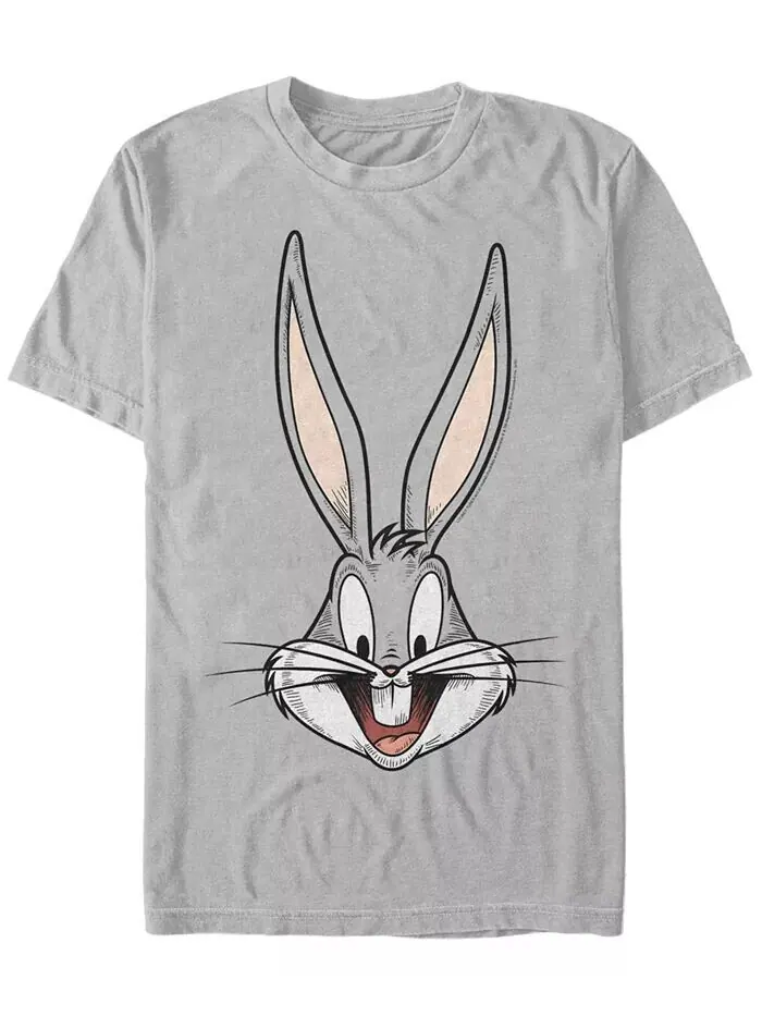 Мужская футболка с короткими рукавами и большим лицом Looney Tunes Bugs Bunny Fifth Sun — изображение 1 из 1