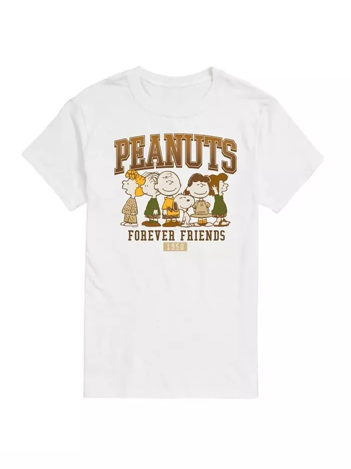Мужская футболка с коротким рукавом Hybrid Apparel Peanuts Friends AIRWAVES — изображение 1 из 3, белый