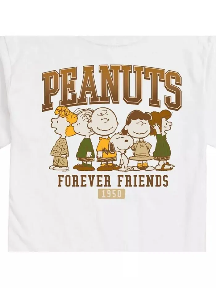 Мужская футболка с коротким рукавом Hybrid Apparel Peanuts Friends AIRWAVES — изображение 3 из 3, белый