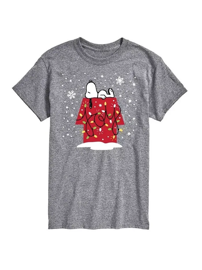 Мужская футболка с коротким рукавом Peanuts Holidays AIRWAVES — изображение 1 из 3, серый