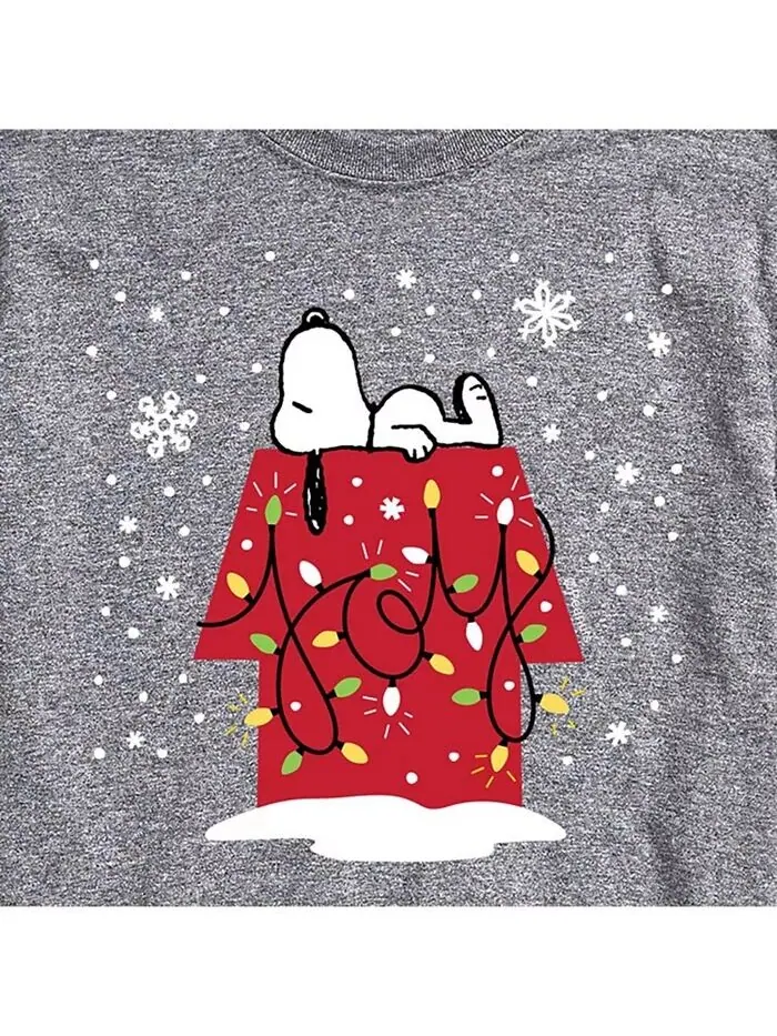 Мужская футболка с коротким рукавом Peanuts Holidays AIRWAVES — изображение 3 из 3, серый