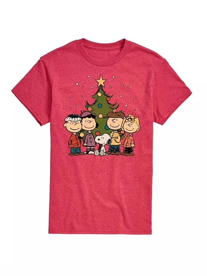 Мужская футболка с коротким рукавом Peanuts Holidays AIRWAVES — изображение 1 из 3, красный