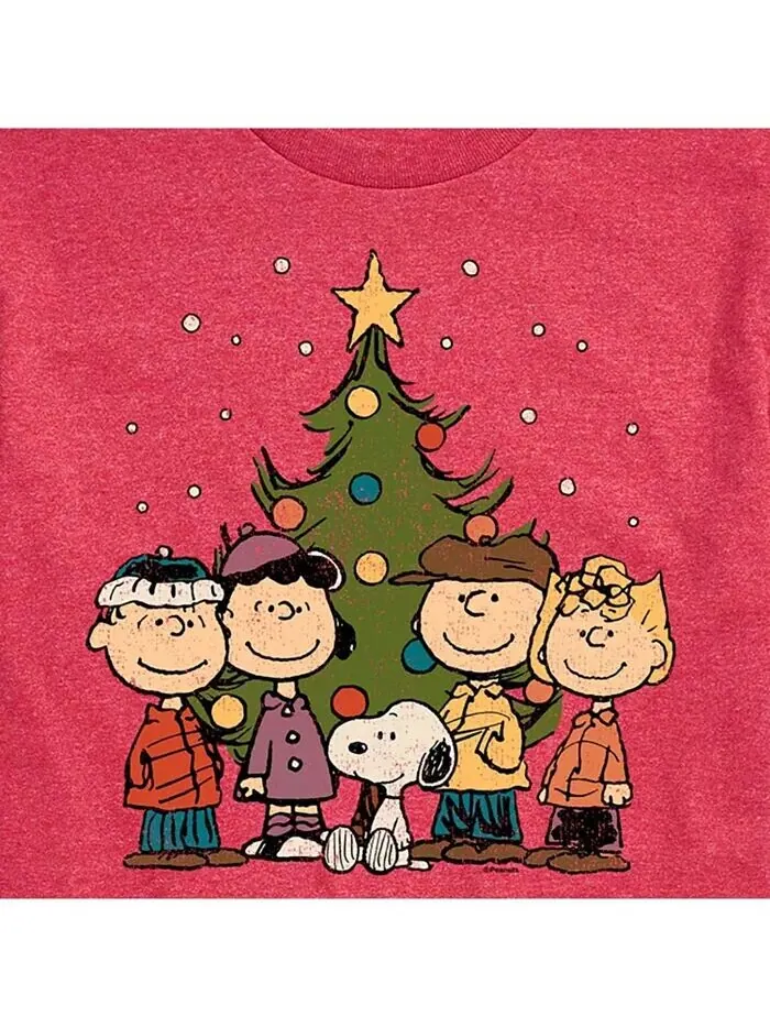 Мужская футболка с коротким рукавом Peanuts Holidays AIRWAVES — изображение 3 из 3, красный