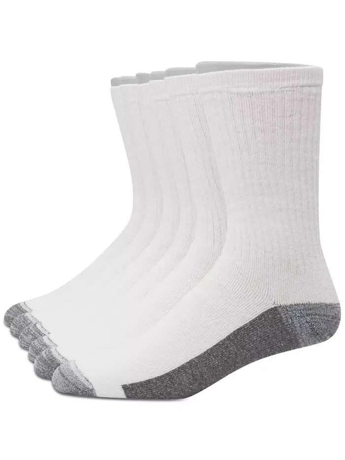 Мужские 6-Пк. Носки для экипажа Ultimate Xtemp Ultra Cushion Hanes — изображение 4 из 4, черный