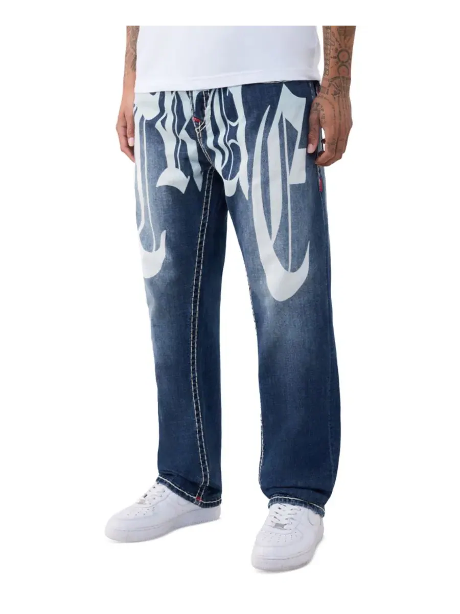 Джинсы свободного кроя Bobby Baggy True Religion — изображение 2 из 3, синий