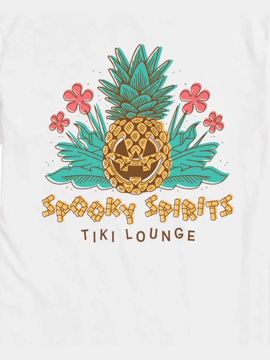 Футболка с коротким рукавом Spooky Spirits Tiki Lounge AIRWAVES — изображение 3 из 3, белый