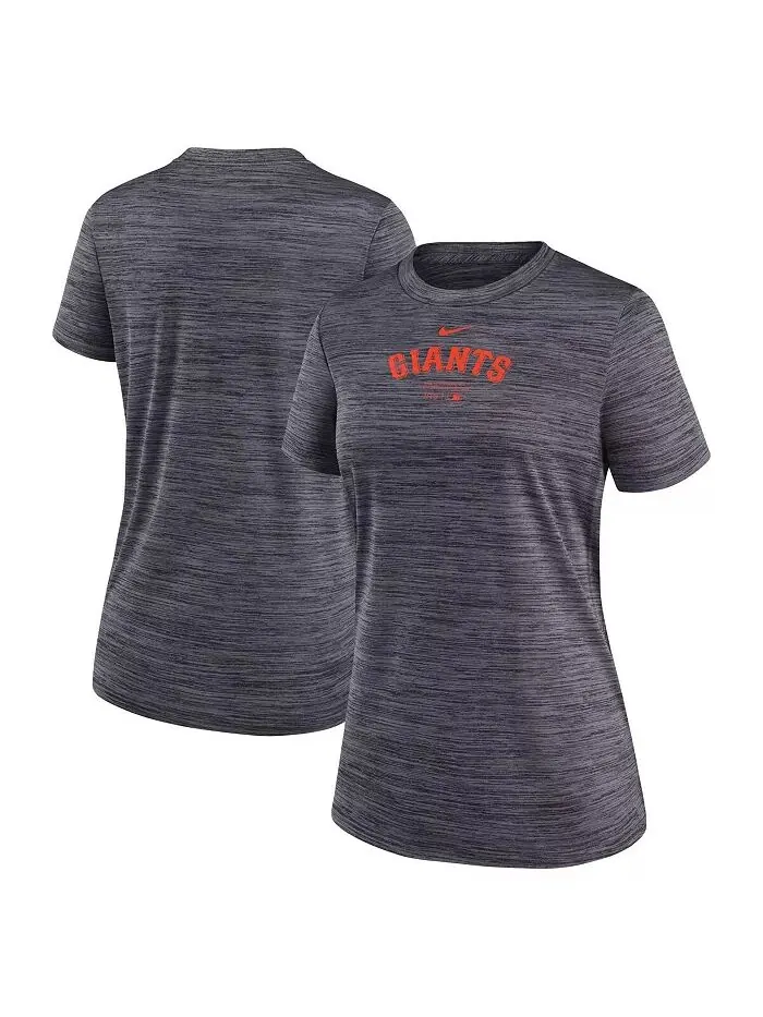 Женская черная футболка San Francisco Giants Authentic Collection Velocity Performance Nike — изображение 1 из 3