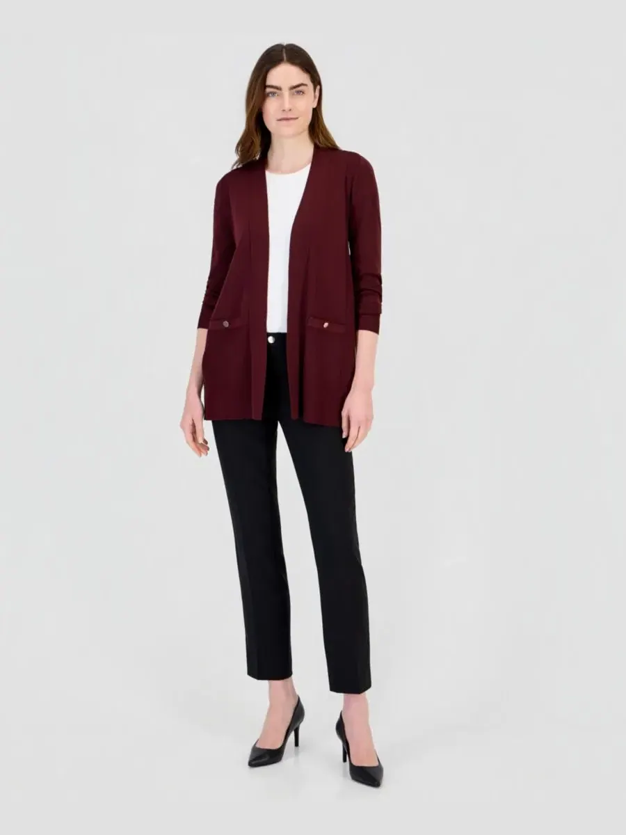 Кардиган длинный с открытым передом Anne Klein — изображение 3 из 3, бароло