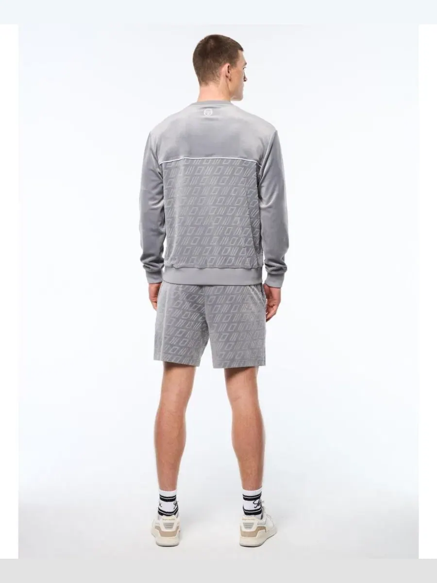 Свитшот с контрастной окантовкой Bandiera Sergio Tacchini — изображение 4 из 4, серый