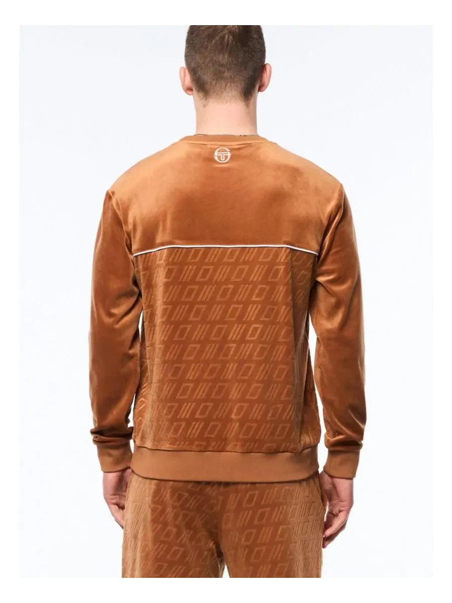 Свитшот Bandiera Debossed Velour Sergio Tacchini, Sugar Almond — изображение 4 из 4