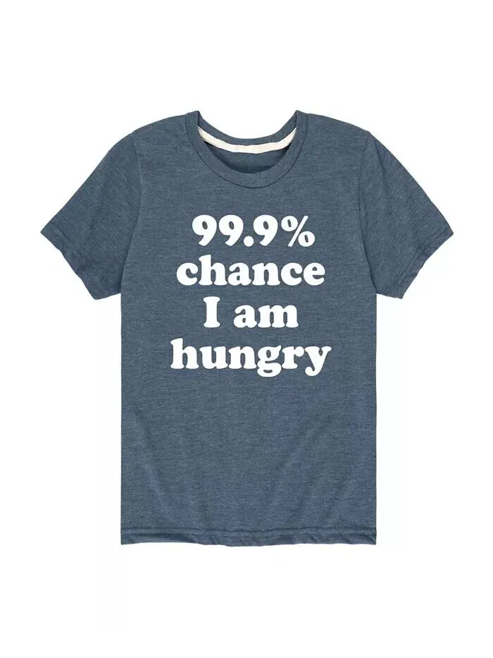 Футболка с графическим принтом Big Boys 99% Chance Hungry Hybrid — изображение 1 из 3, синий