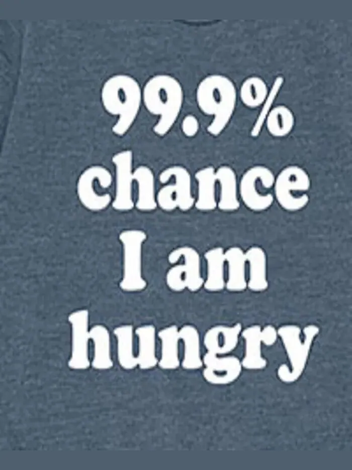 Футболка с графическим принтом Big Boys 99% Chance Hungry Hybrid — изображение 3 из 3, синий