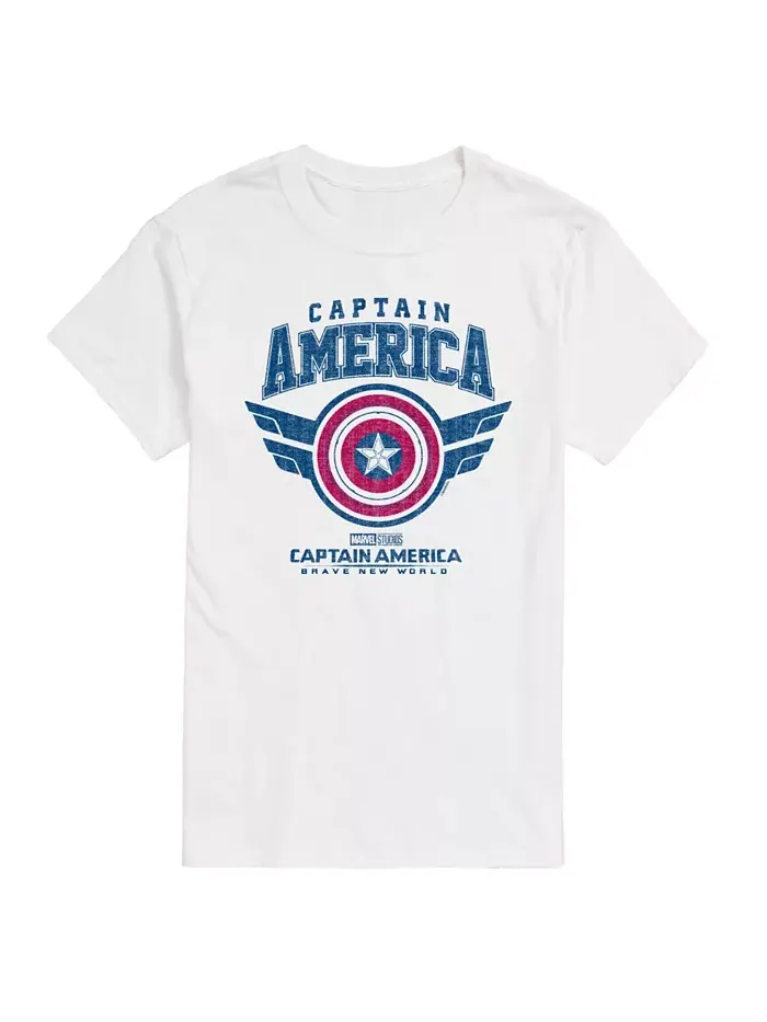 Мужская футболка с коротким рукавом Captain America Brave New World AIRWAVES — изображение 1 из 3, белый