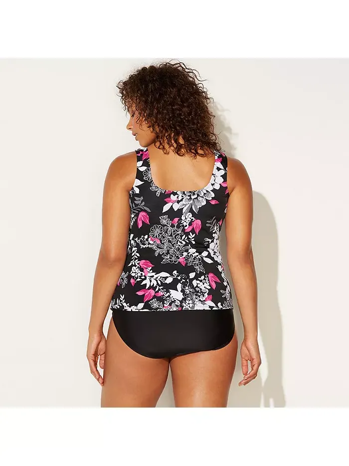 Женский классический топ-танкини Swimsuits for All — изображение 2 из 2, розовый