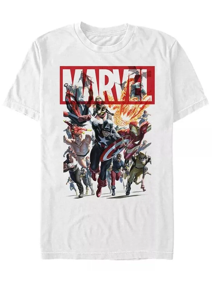 Мужская футболка с коротким рукавом Team Avengers Crew Fifth Sun — изображение 1 из 1, белый