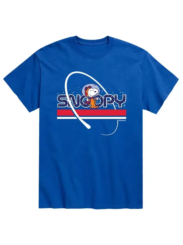 Мужская футболка Peanuts Snoopy Space AIRWAVES — изображение 1 из 2, синий
