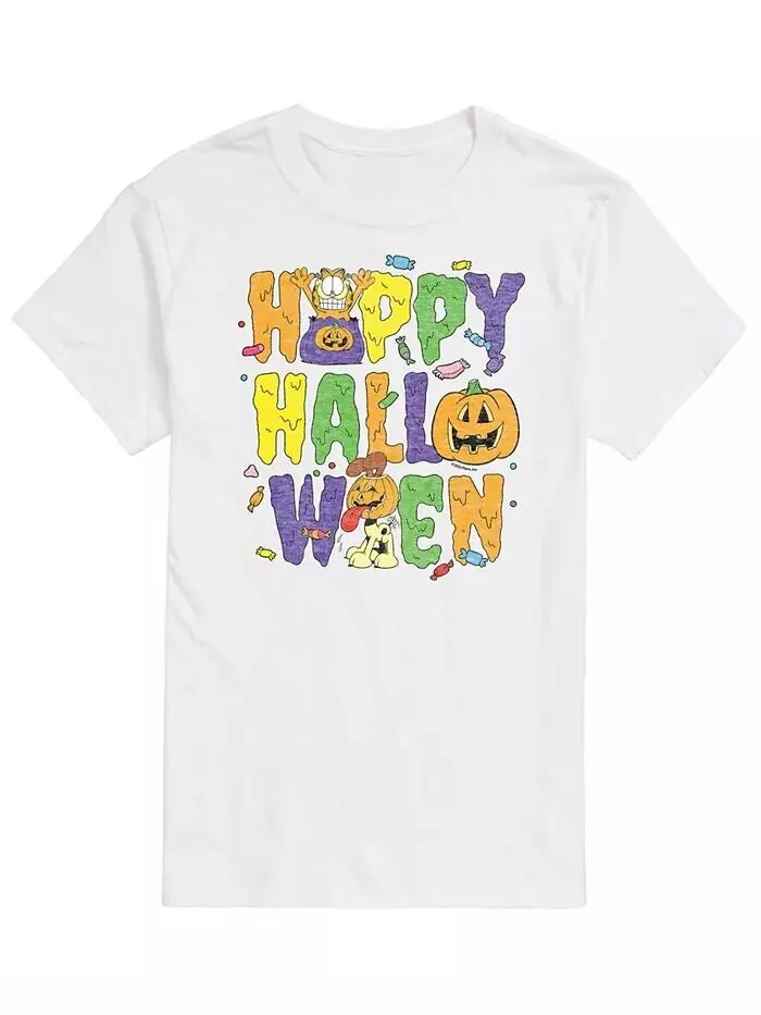Мужская футболка Гарфилд Happy Halloween AIRWAVES — изображение 1 из 2, белый