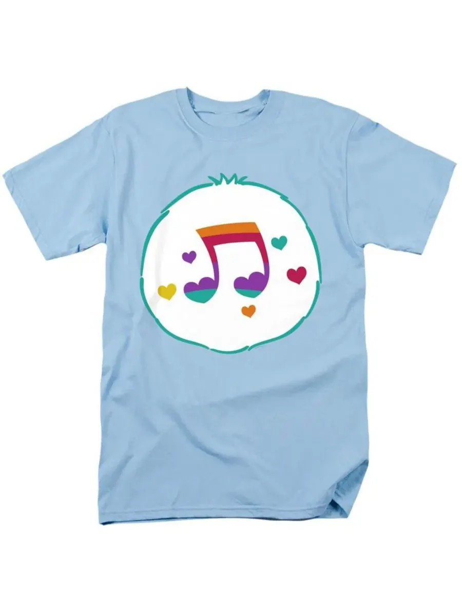 Футболка с принтом Heart Song Belly Care Bears — изображение 1 из 3, светлый синий