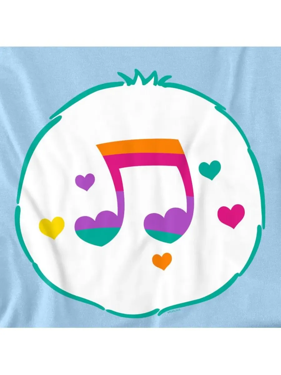 Футболка с принтом Heart Song Belly Care Bears — изображение 3 из 3, светлый синий