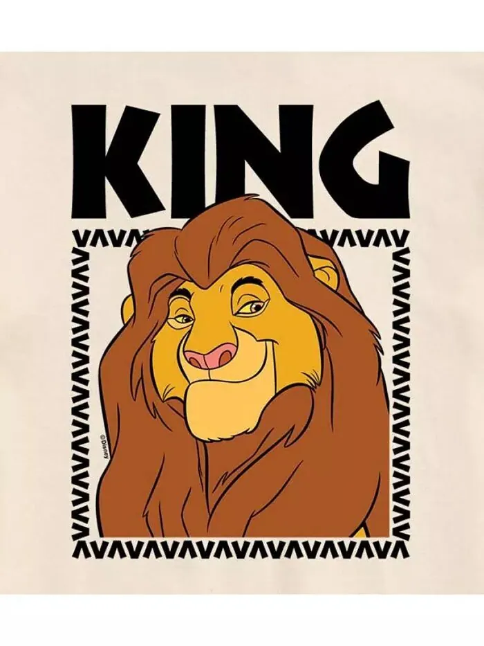 Мужская футболка с короткими рукавами Hybrid Apparel King Mufasa AIRWAVES — изображение 3 из 6, бежевый