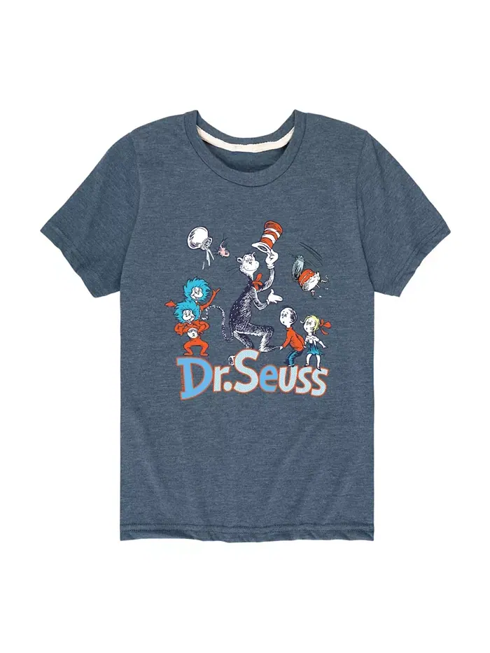 Футболка с принтом Big Boys Dr. Seuss — изображение 1 из 3, синий