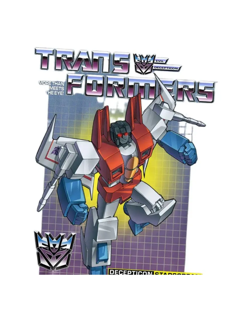 Футболка с принтом Transformers Starscream Logovision — изображение 2 из 3, приглушенный