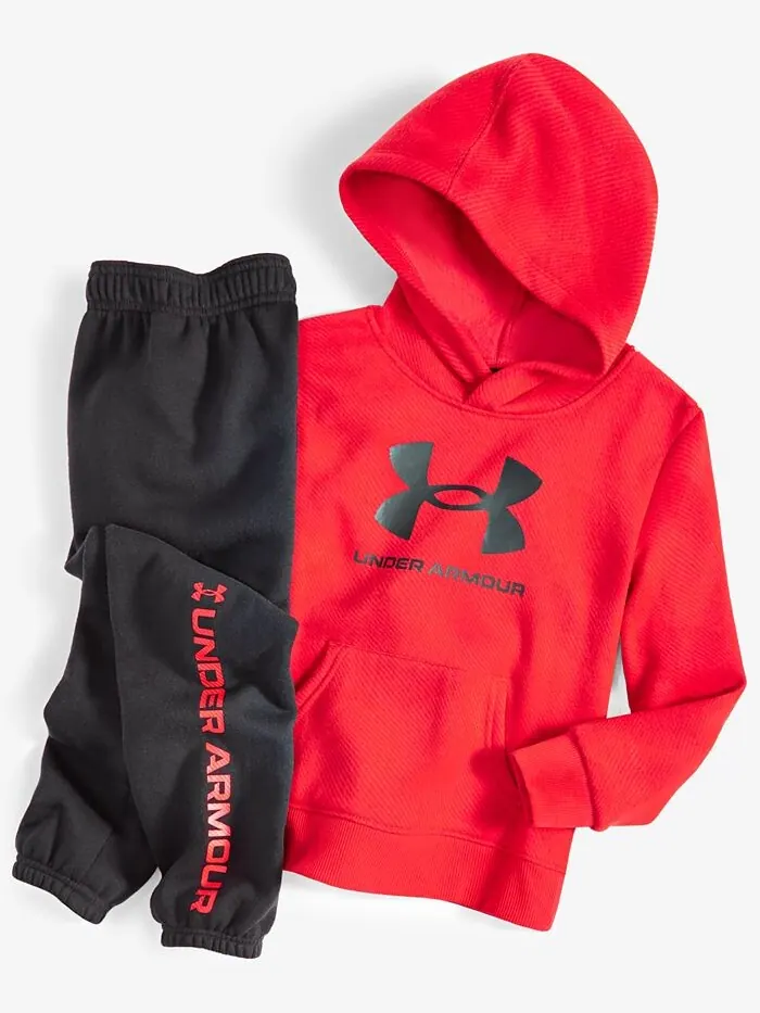 Комплект толстовка с капюшоном, флисовые брюки и штаны Under Armour — изображение 7 из 8, черный