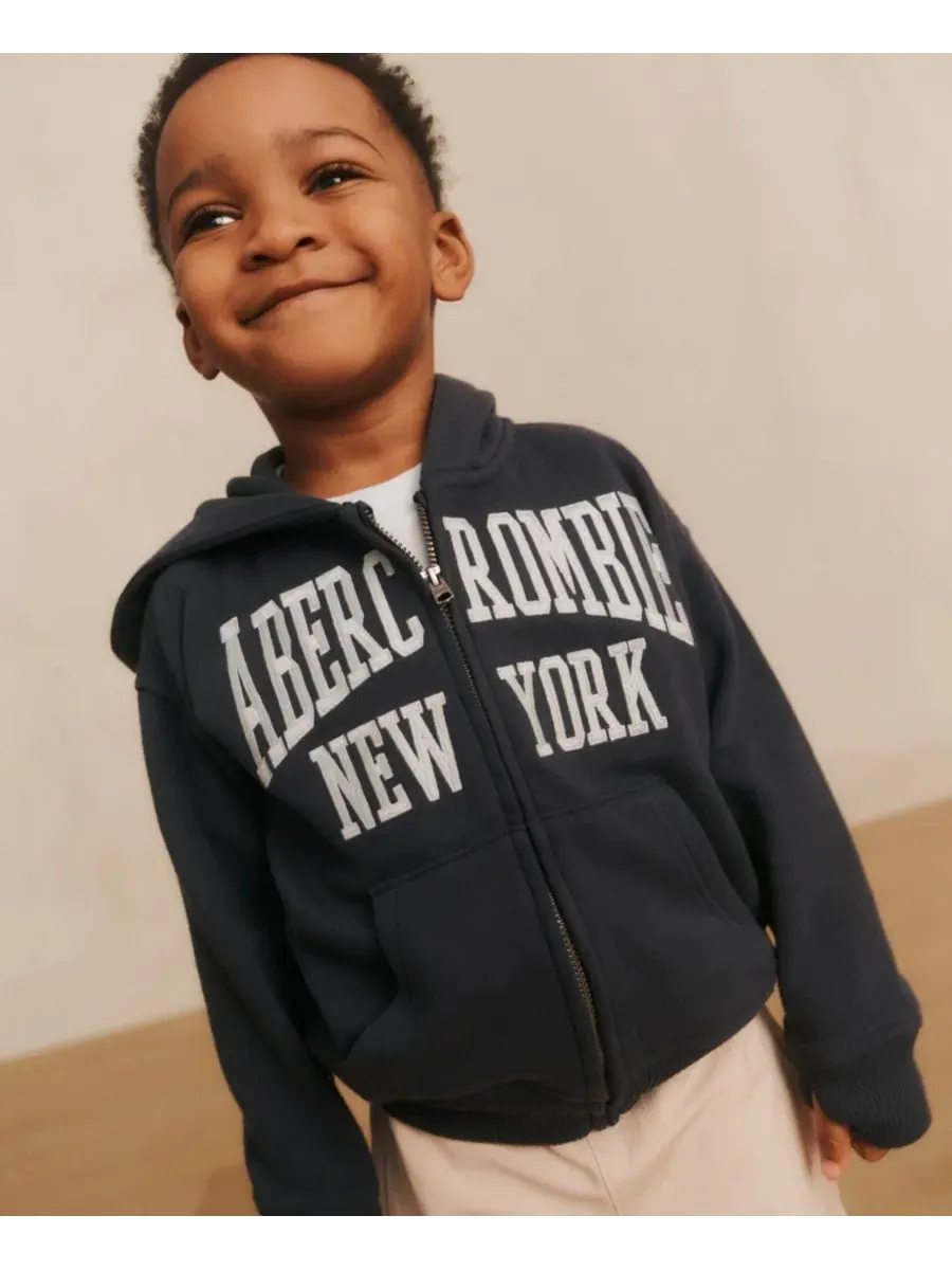 Детский комплект из худи на молнии и карго-брюк Abercrombie Kids — изображение 9 из 10, синий