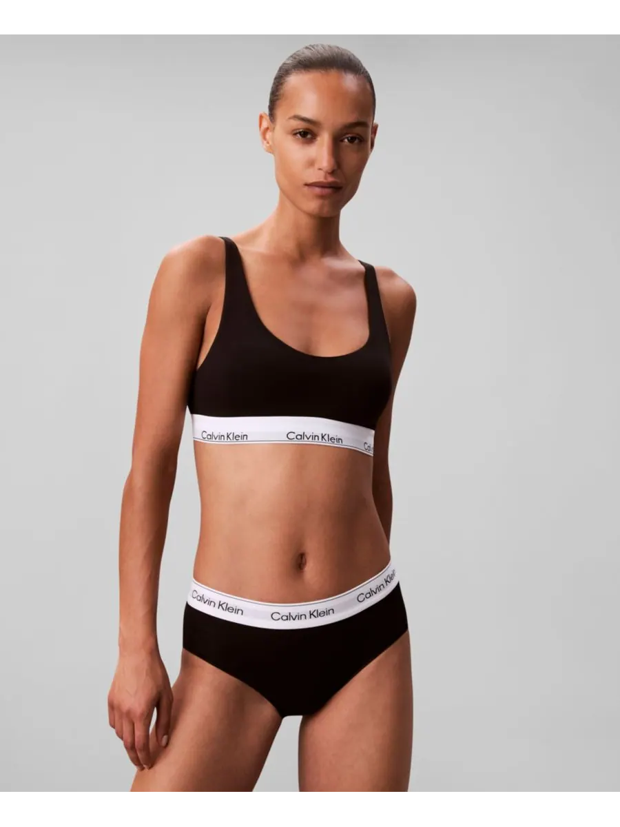 Женский бюстгальтер-топ с полной поддержкой и гибким кроем QF8503 Calvin Klein — изображение 6 из 6, черный
