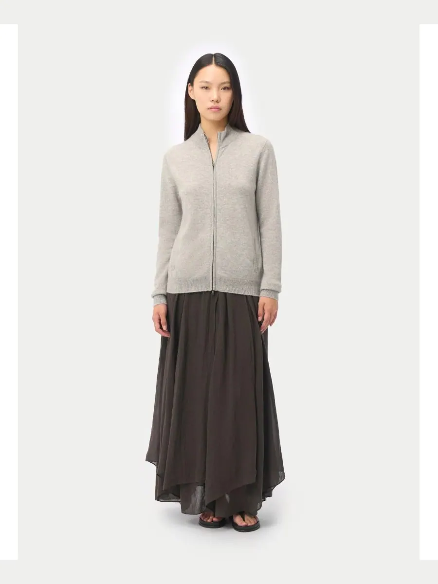 Женский кашемировый кардиган на молнии Gobi Cashmere — изображение 2 из 5, нет цвета