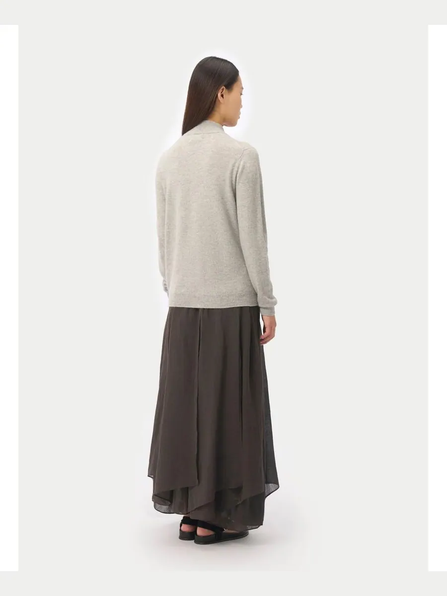 Женский кашемировый кардиган на молнии Gobi Cashmere — изображение 3 из 5, нет цвета