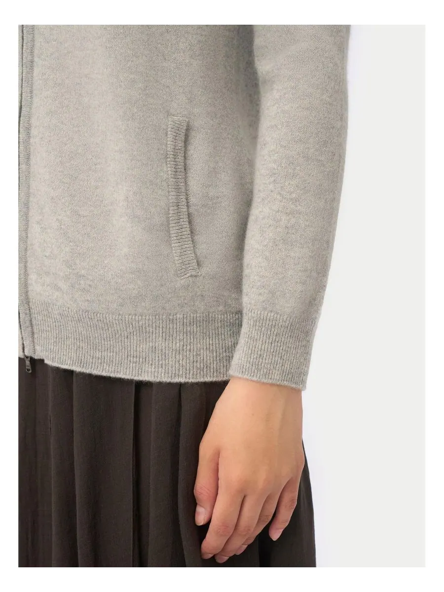 Женский кашемировый кардиган на молнии Gobi Cashmere — изображение 5 из 5, нет цвета