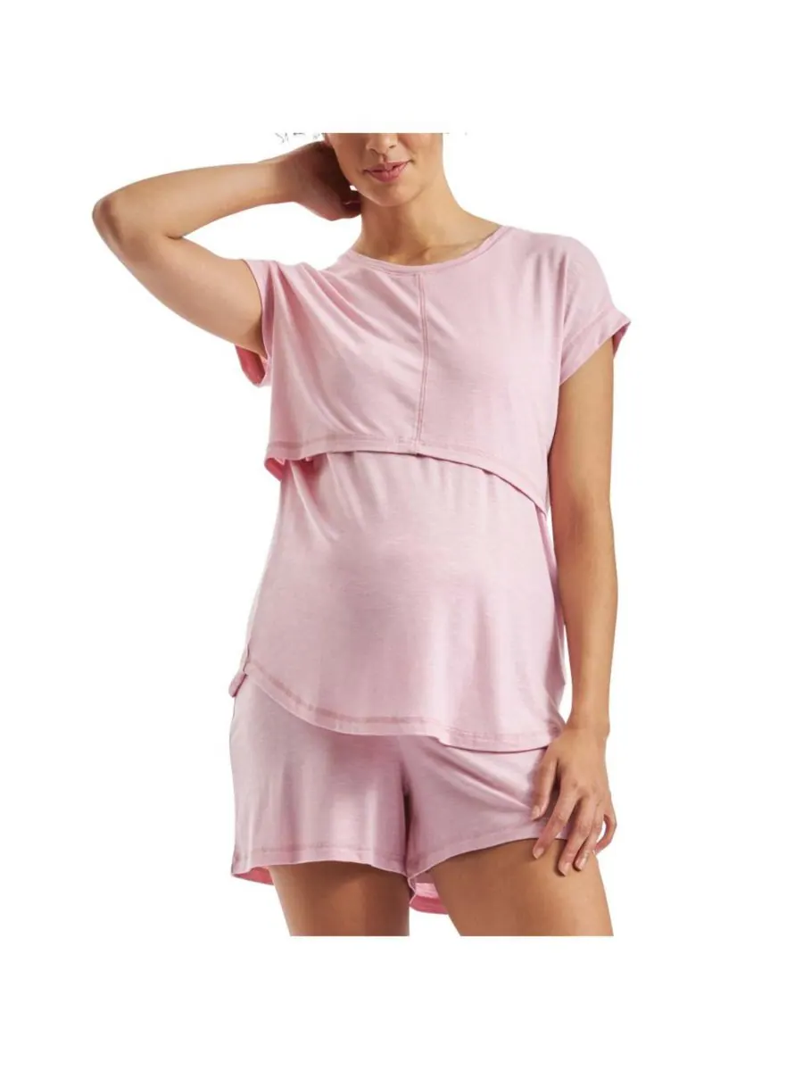 Мечтательная футболка для кормящих мам Ripe Maternity — изображение 1 из 4, розовый