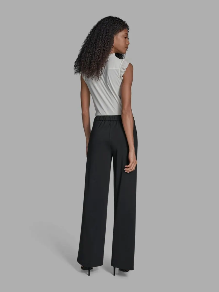 Женские брюки с широкими штанинами BCBG — изображение 2 из 6, черный