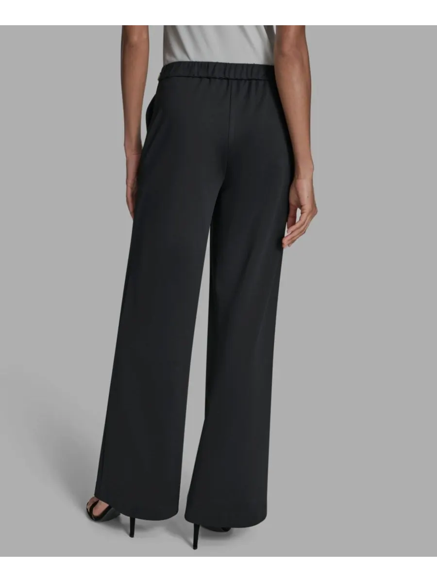 Женские брюки с широкими штанинами BCBG — изображение 5 из 6, черный