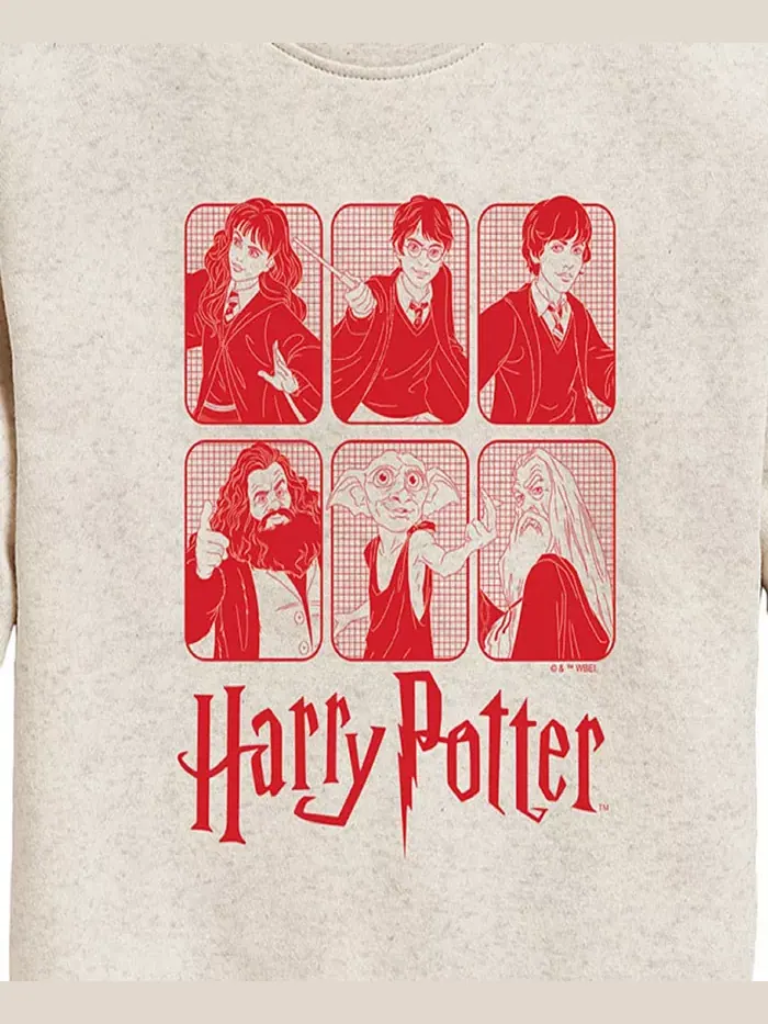 Футболка с регланным рукавом и графическим принтом Big Girls Grid Harry Potter — изображение 3 из 3, бежевый/хаки