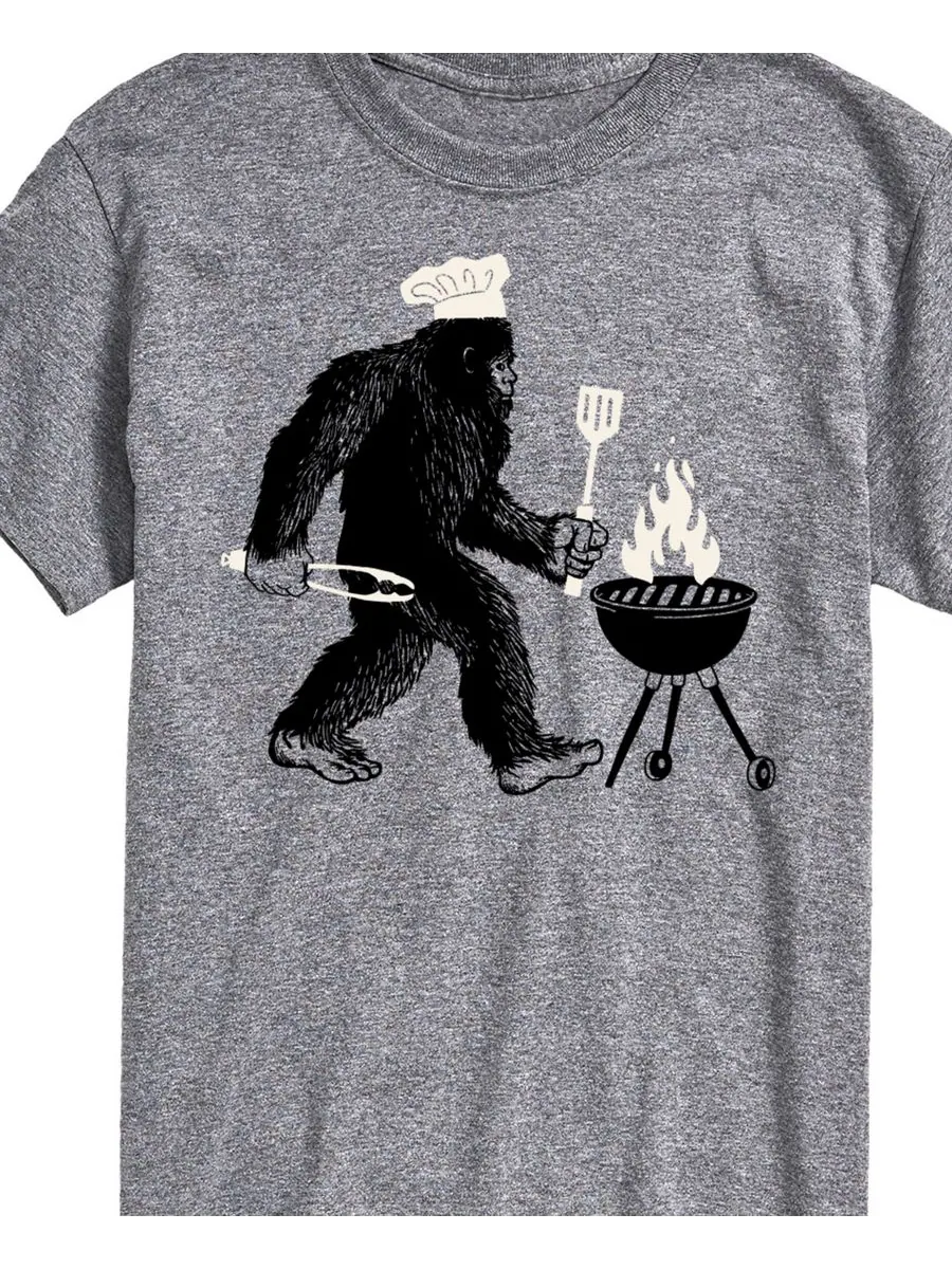 Мужская футболка с коротким рукавом "Sasquatch Grilling" AIRWAVES — изображение 2 из 3, серый