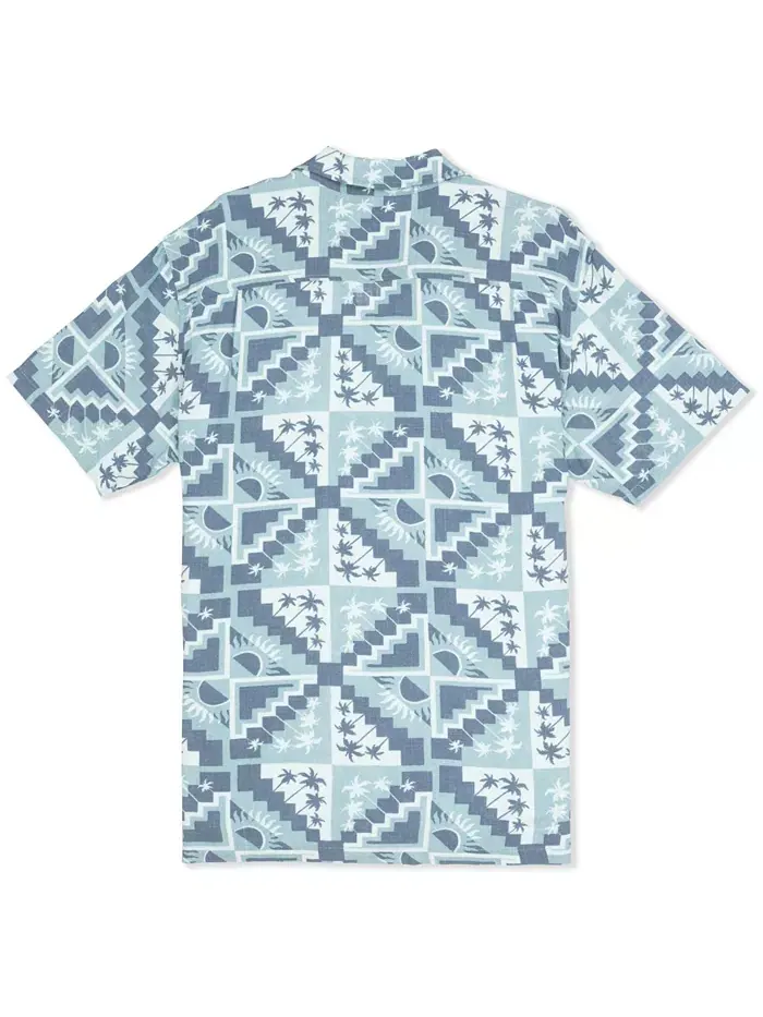 Мужская рубашка Laguna Camp с коротким рукавом Hurley — изображение 5 из 5, серый