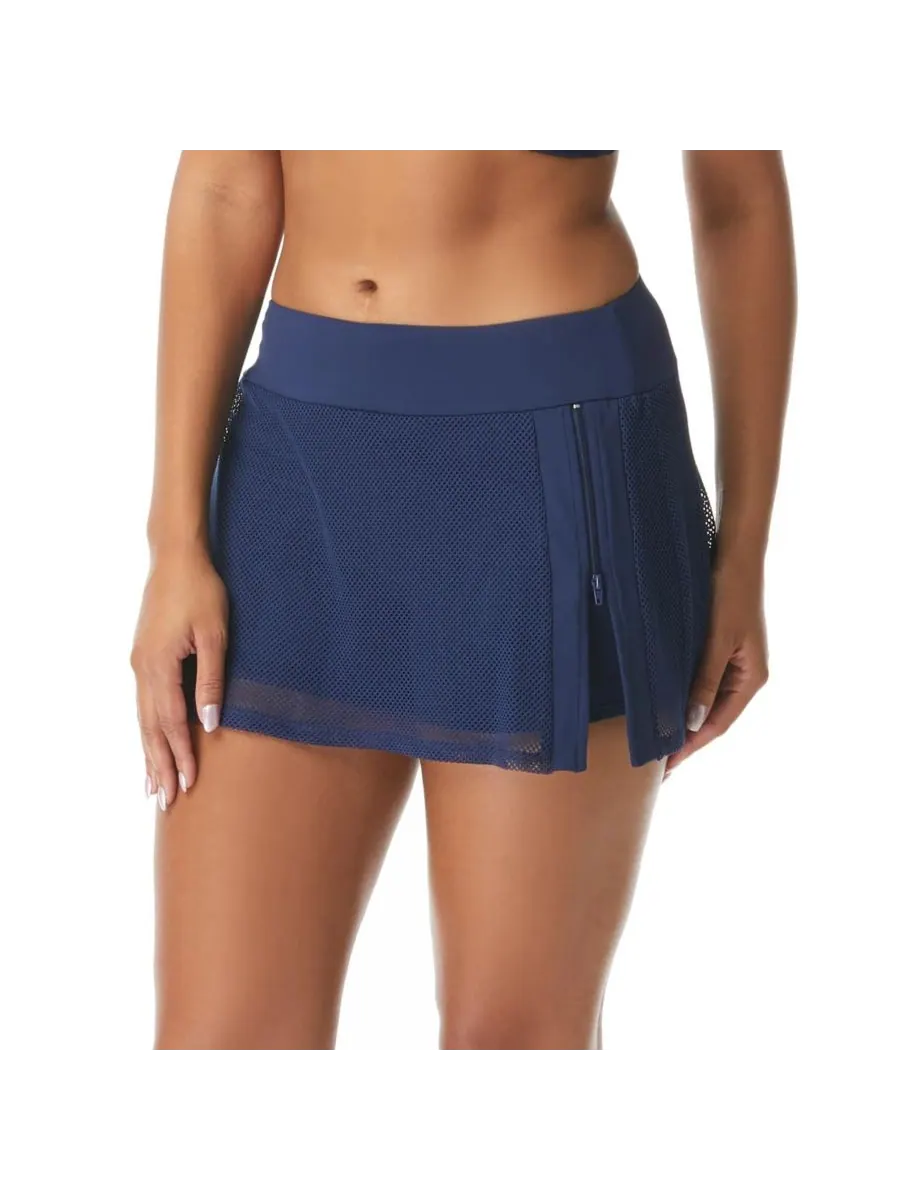 Женская пляжная юбка-шорты Beach House Swim Excel Mesh Swim Skort Beach House Sport — изображение 1 из 2, синий