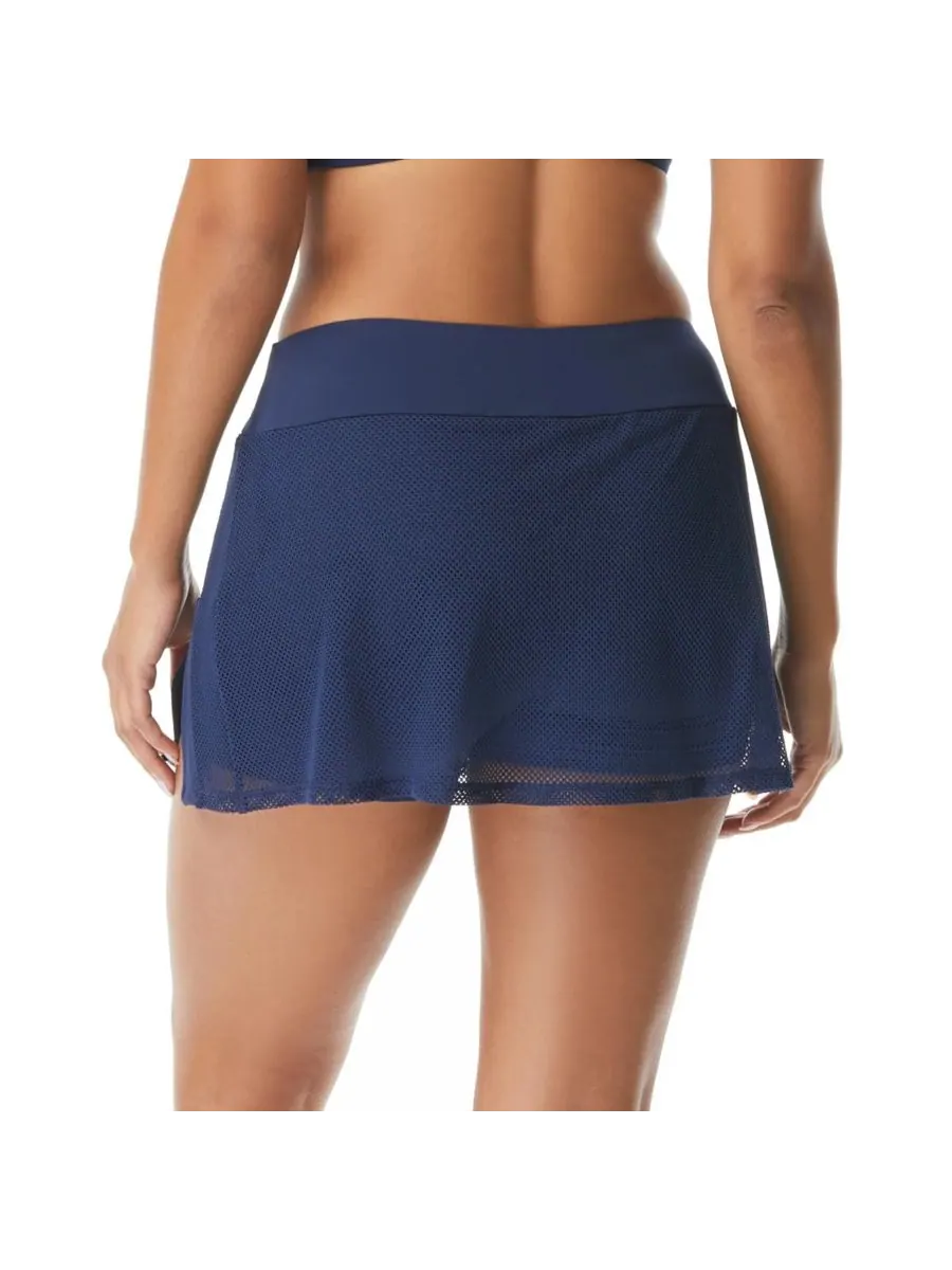 Женская пляжная юбка-шорты Beach House Swim Excel Mesh Swim Skort Beach House Sport — изображение 2 из 2, синий