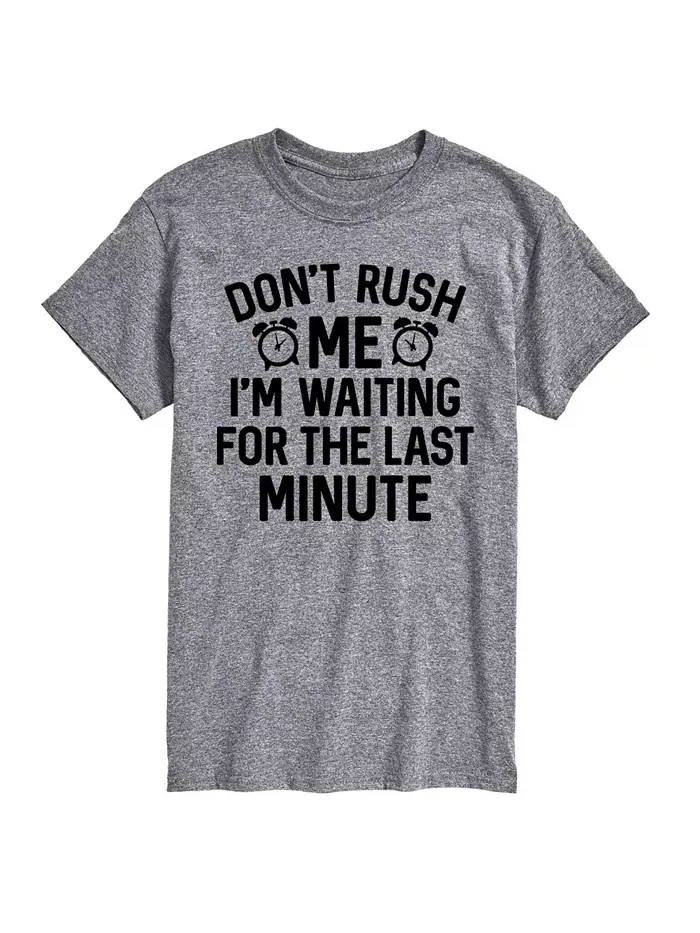 Футболка мужская с коротким рукавом Hybrid Apparel Don't Rush Me Last Minute AIRWAVES — изображение 1 из 3, приглушенный